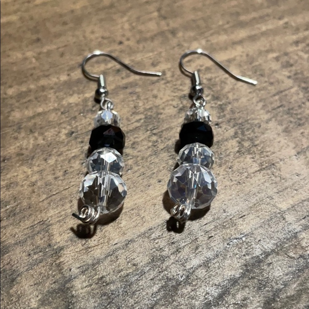Homemade Earrings (Snowman Design 2)